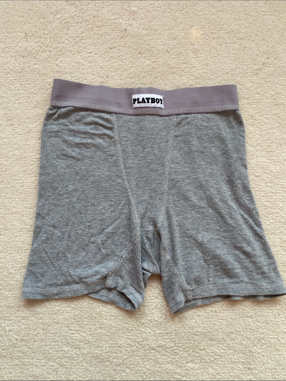 PLAYBOY Gray Boxer Briefs
